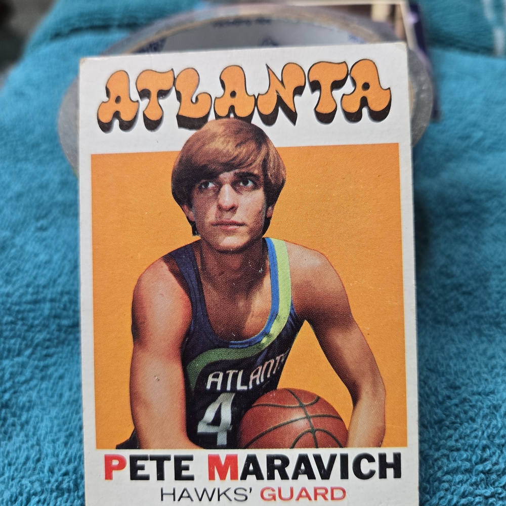 Topps Trading Card - Bold Orange and Blue Design